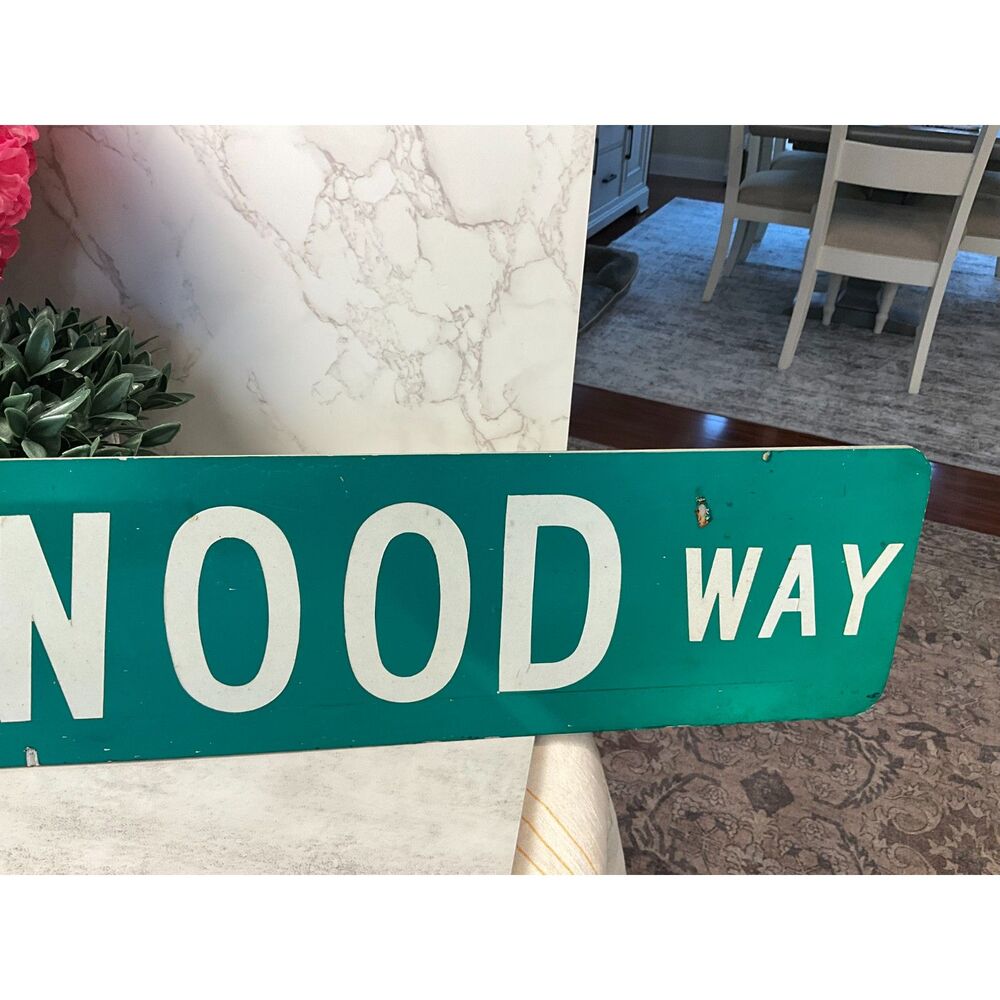 Vintage aluminum street sign Ravenswood Way - Picture 5 of 5